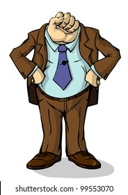 El hombre malvado está listo para golpear a cualquiera.