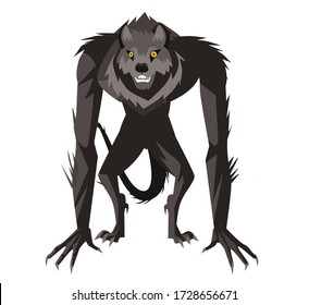 evil monster howling werewolf beast