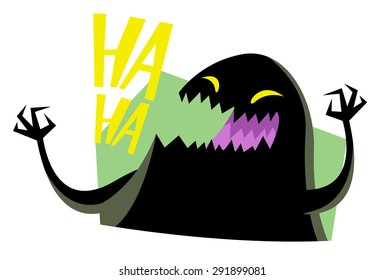 evil monster laughing