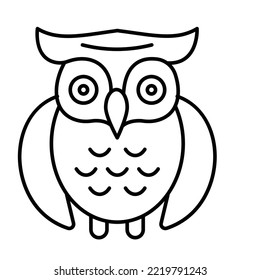 Evil Owl Trendy Color Vector Icon Which Can Easily Modify Or Edit

