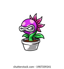 evil plants green pot garden flower dangerous
