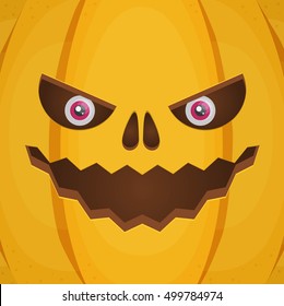 Evil pumkin vector illustration background