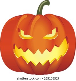 evil pumpkin for Halloween