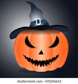 Evil pumpkin for Halloween