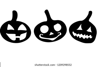 Evil Pumpkin, Halloween vector designs