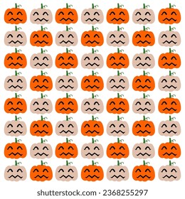 EVIL PUMPKIN HEADS NOVEMBER CUTE BACKGROUND PATTERN TEXTURE VECTOR