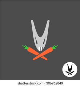 Evil Rabbit Head Logo