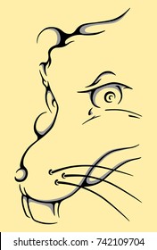 Evil Rat Portrait / Vector Illustration
