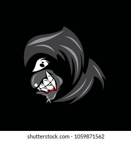 evil reaper vector illustration,t shirt design