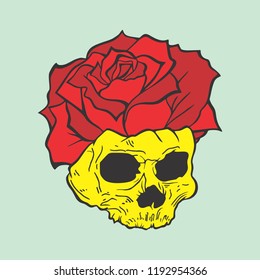 evil rose vector