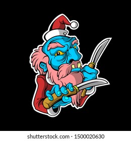 evil santaclaus for commercial use
