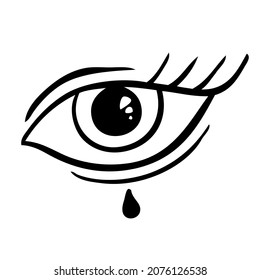 Evil Seeing eye symbol. Occult mystic emblem, graphic design.