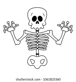 Evil skull Videogame character cartoon