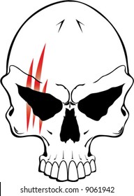 Evil Skull with War Paint
