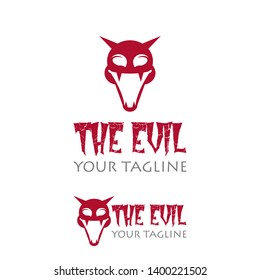 Evil Smile Logo, Smile design concept, evil logo concept, smile expression