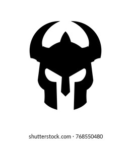 Evil Sparta Helmet Logo Basic Vector