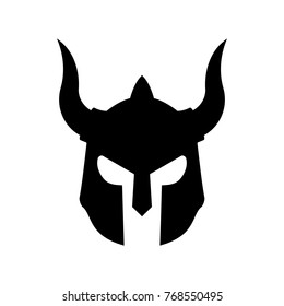 Evil Sparta Helmet Logo Basic Vector