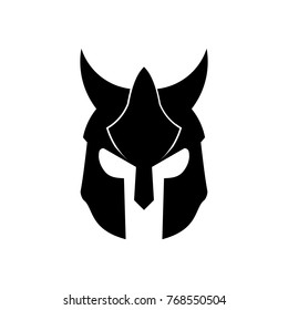 Evil Sparta Helmet Logo Basic Vector