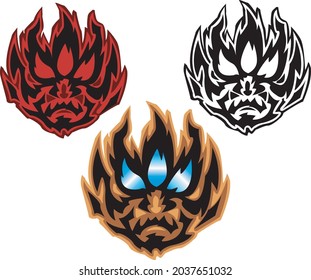 Evil Spirit, Demon, Phantom Logo Variations 