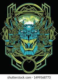 evil versus angel sacred geometry