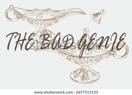 The Evil Genie’s Vessel Illustraion