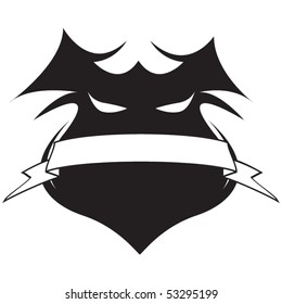 Evil vintage ribbon