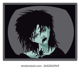 evil whoman ghost in tv creepypasta tape