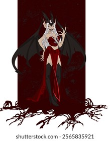 Evil Witch Woman Halloween Vector Design