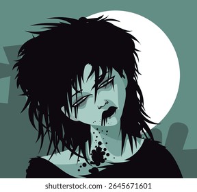mulher do mal zumbi na noite