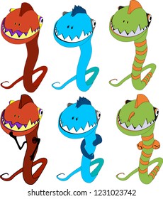 an evil worm funny character