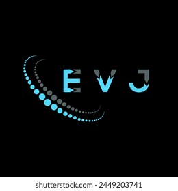 EVJ-Buchstabe Logo abstraktes Design. Einzigartiges EVJ-Design. EVJ.
