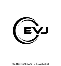 EVJ Letter Logo Design, Inspiration for a Unique Identity. Modern Elegance and Creative Design. Watermark Your Success with the Striking this Logo.