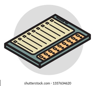 EVM - Electronic Voting Machine Icon as EPS 10 File