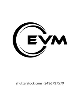 EVM Letter Logo Design, Inspiration for a Unique Identity. Modern Elegance and Creative Design. Watermark Your Success with the Striking this Logo.