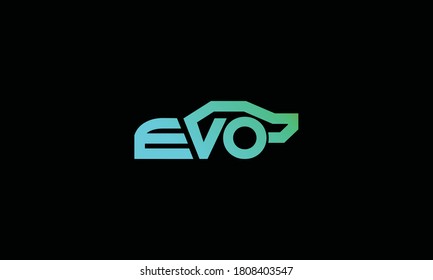 EVO Car Vector Logo Design Inspiration