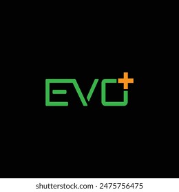 EVO Letter Initial Logo Design Template Vector Illustration