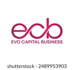 evo letter logo free vector