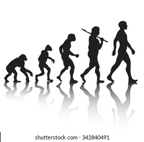 Similar Images, Stock Photos & Vectors of Theory of evolution of man ...