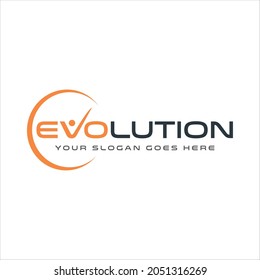 Evolution Business Logo Concept. Design Template, Vector Illustration.