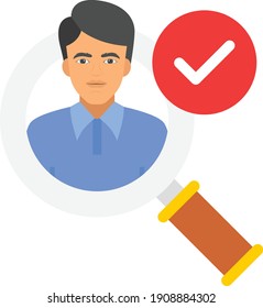 The Evolution of the Candidate Funnel concept vector color icon, Recruitment Process Design, hrm symbol on white background, Finding Talented Employee Sign, Job Seeker sign