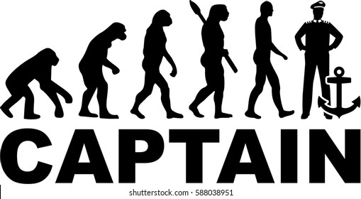 Evolution captain with anchor