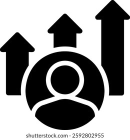 evolution glyph icon illustration vector