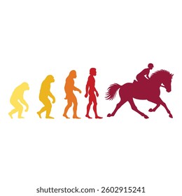 Evolution Horse racing T-shirt Design Vector, Jockeys illustration, Racing Evolution Shirt Design, Horse Track Racing Evolution, Jockey T-Shirt
