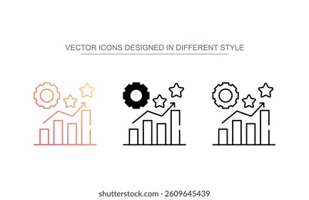 Evolution icon design with white background stock illustration