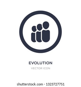 evolution icon on white background. Simple element illustration from UI concept. evolution sign icon symbol design.