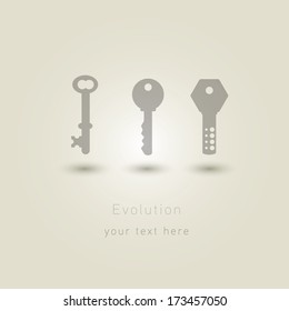evolution of keys