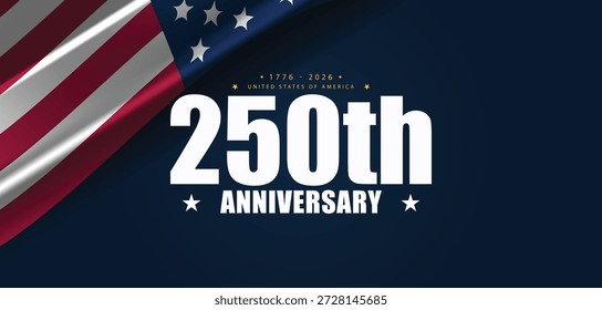 Die Evolution einer Nation, die über 250 Jahre der Vereinigten Staaten reflektiert