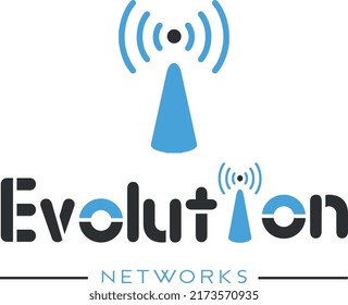 Evolution network, Abstract letter I logo design template, Communication tower vector icons set. Illustration isolated for graphic and web design