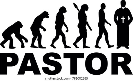 Evolution of a pastor with priestly robes 