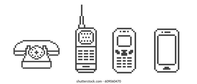 Evolution Phone Pixel Icon